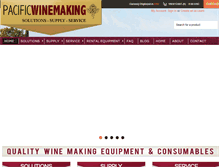 Tablet Screenshot of pacificwinemaking.com